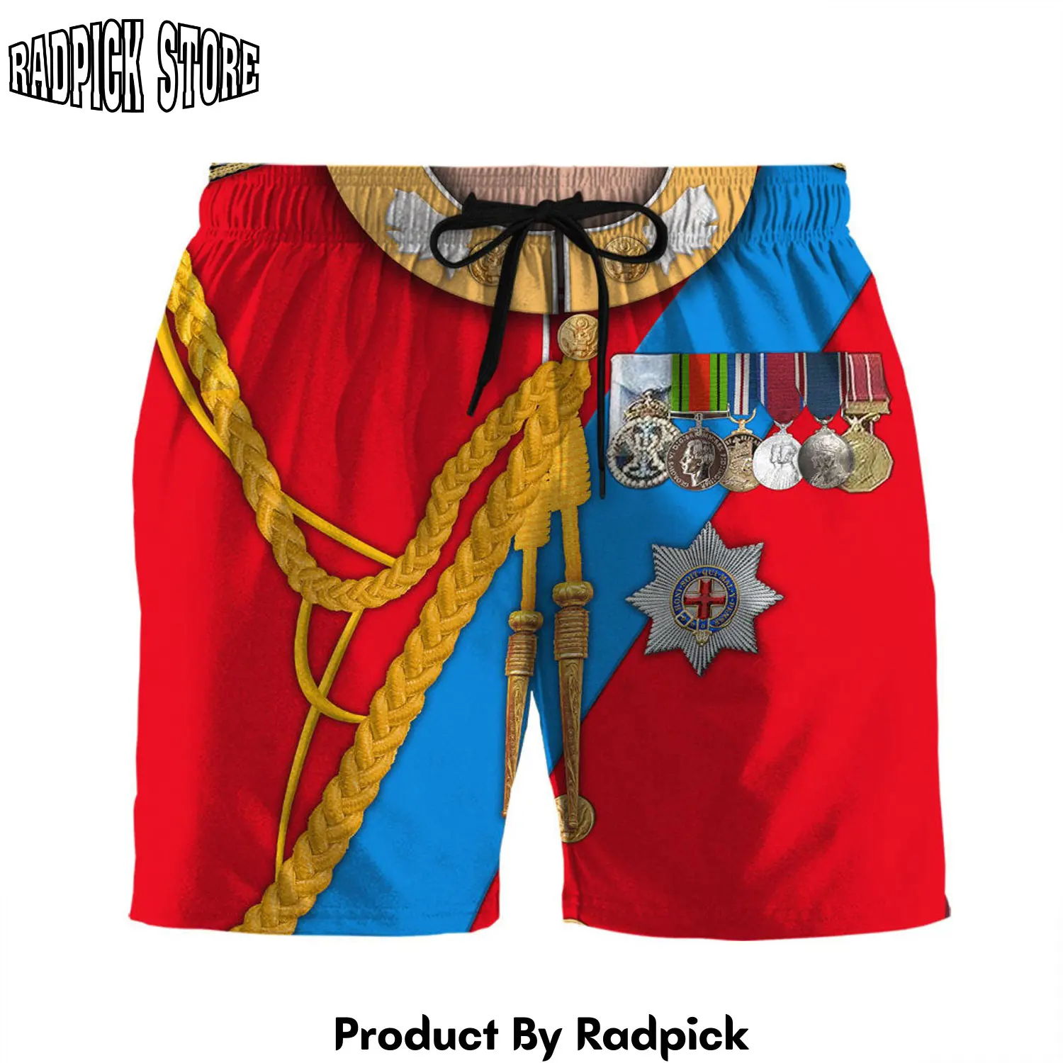 Radpick 3d custom queen elizabeth shorts rp631598